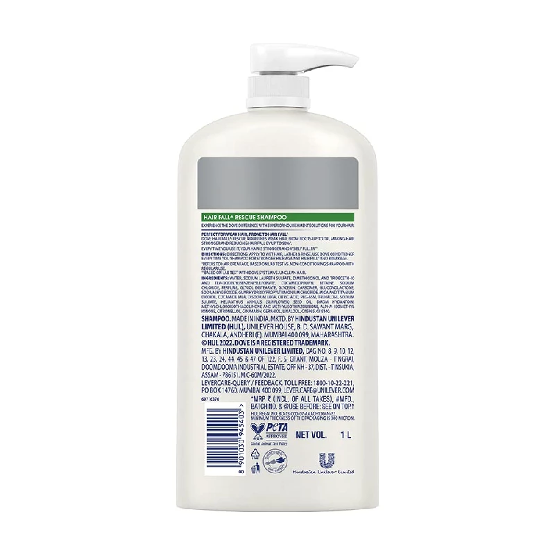Dove Hair Fall Rescue Shampoo, 1 L-2.webp